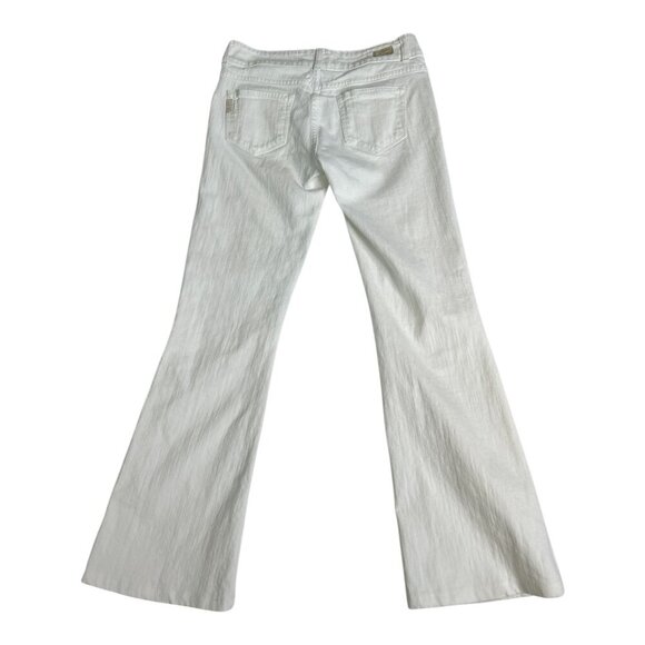 Paige Hidden Hills Flare Wide Leg White Jeans Women's Size 29 Bootcut - Picture 2 of 13